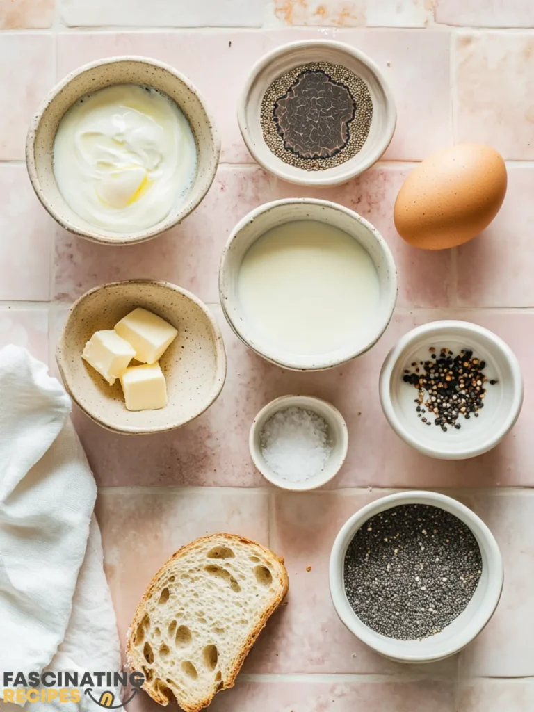 French Egg Truffle with Freshly Shaved Truffles ingredients