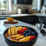 Vibrant Tropical Smoothie Acai Bowl with Fresh Fruits wp recipe