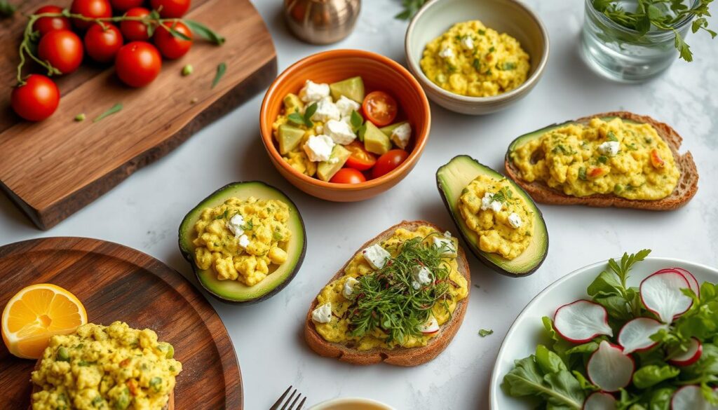 Avocado Scrambled Eggs Serving Ideas