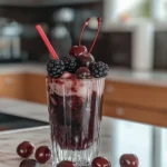 Black cherry and black berry smoothie tasty