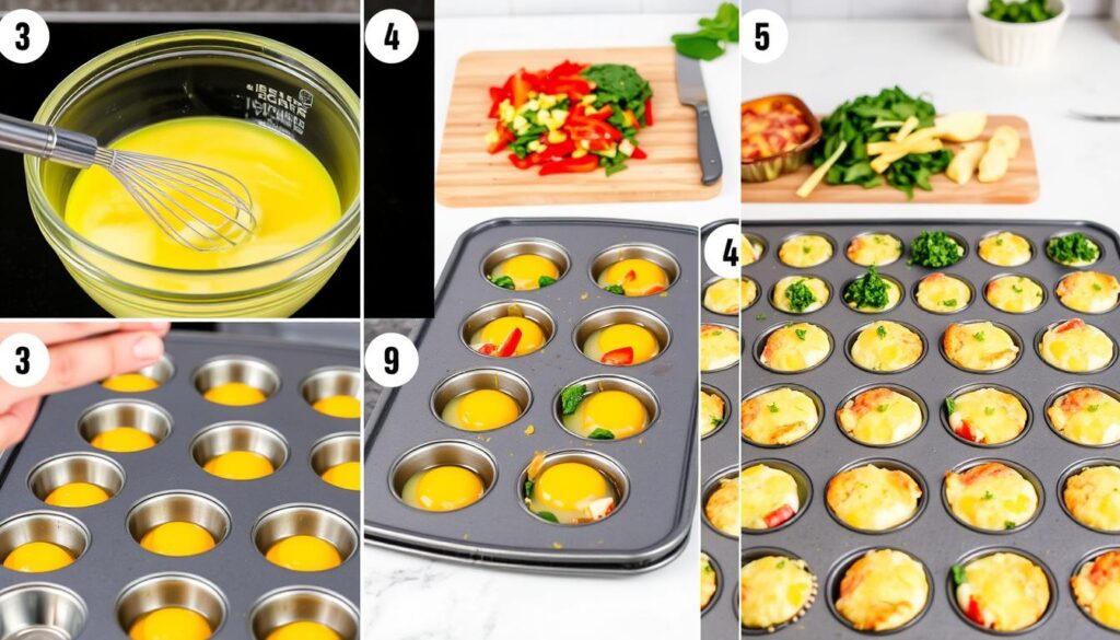 Egg Muffin Preparation Steps