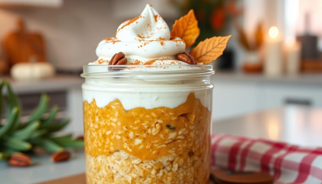 Pumpkin Pie Overnight Oats Breakfast