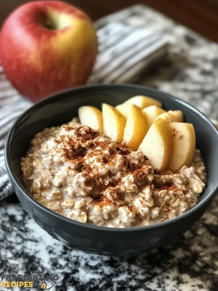 apple pie overnight oats post