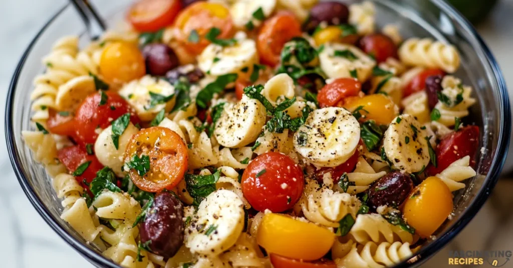 Caprese Pasta Salad Featured