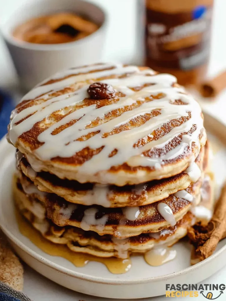 Cinnamon Roll Pancakes Post