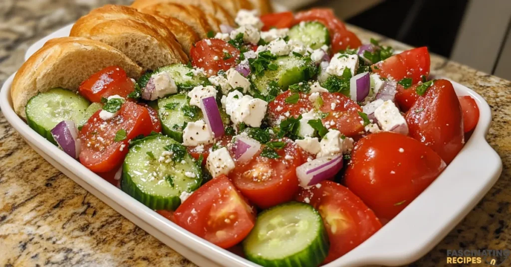 Greek Cucumber Salad Featured