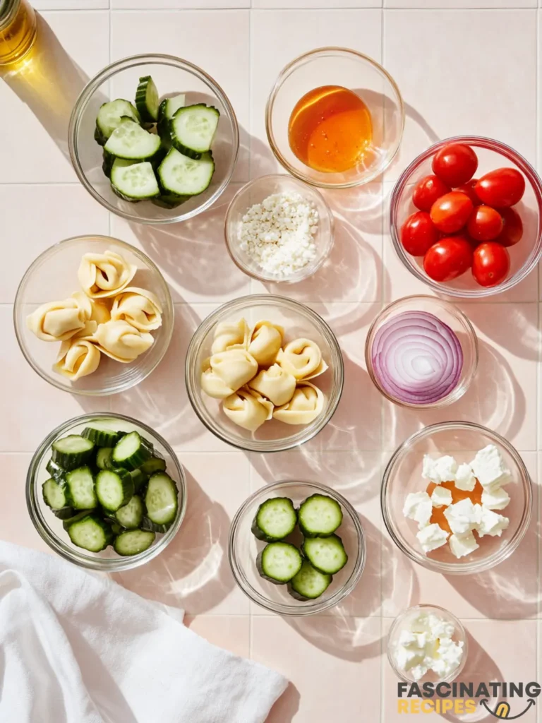 Greek Tortellini Salad Ingredients