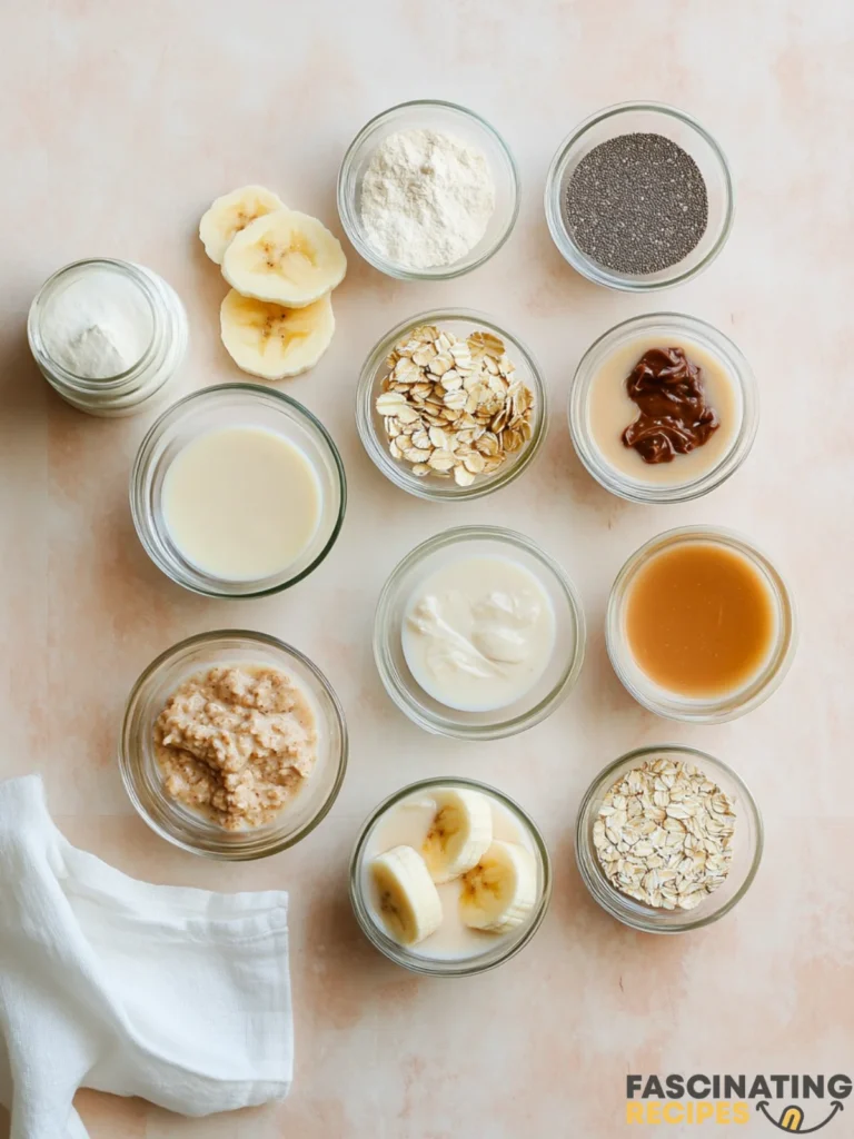 Peanut Butter Overnight Oats Ingredients