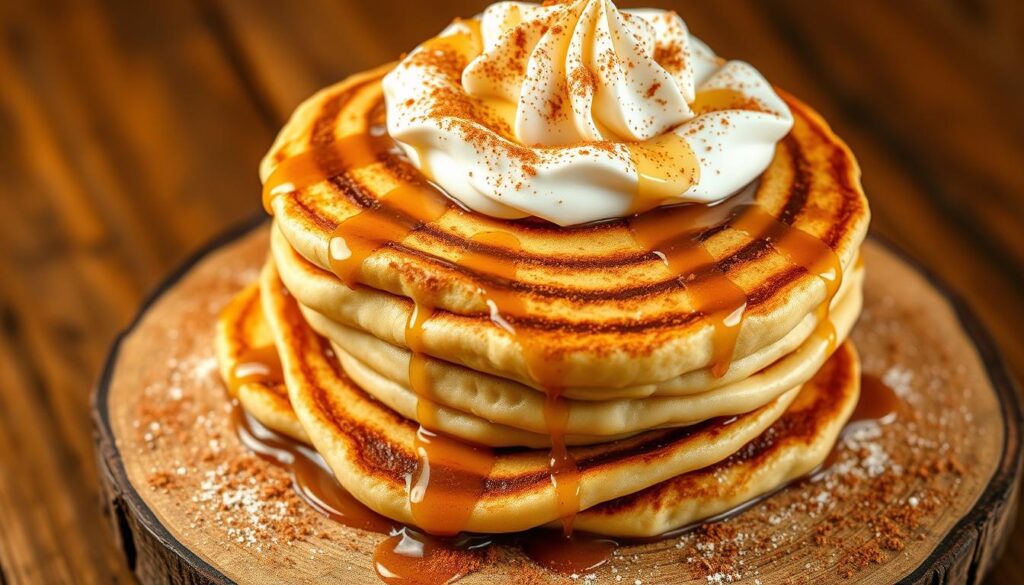 cinnamon roll pancakes