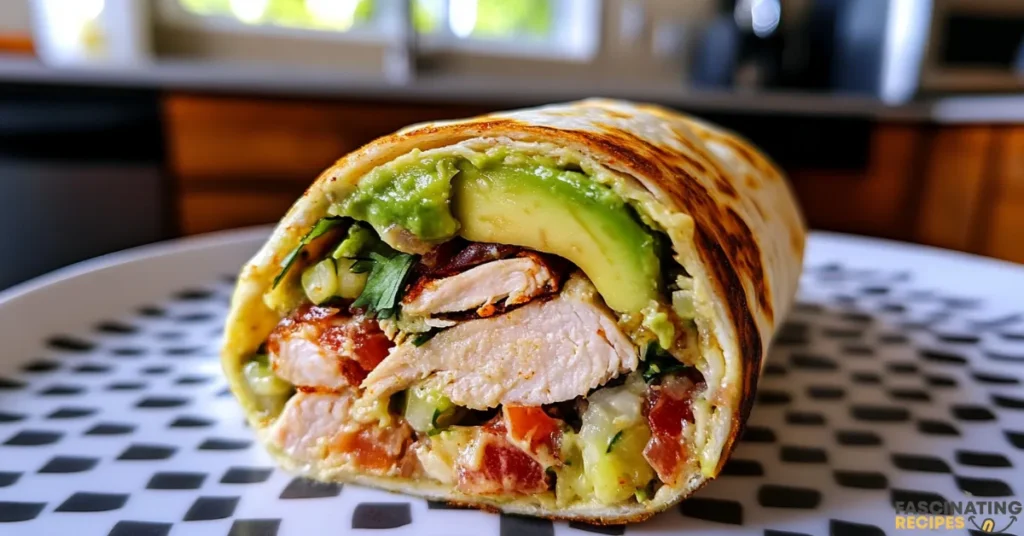 Turkey Avocado Club Wrap Featured