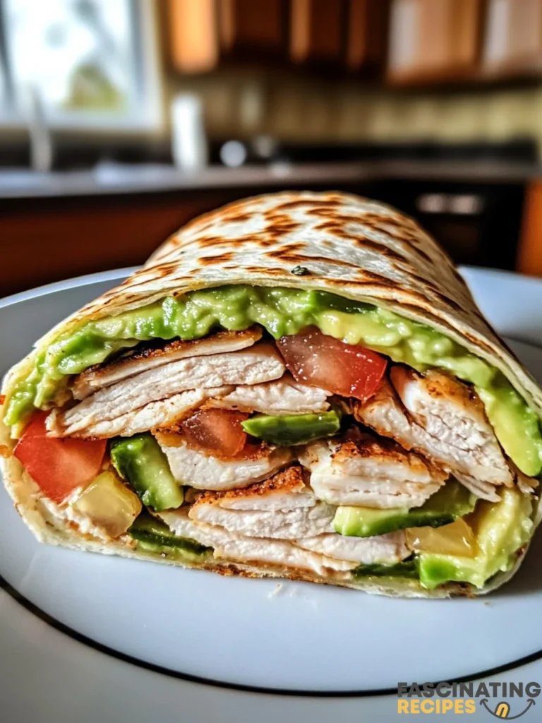 Turkey Avocado Club Wrap Post